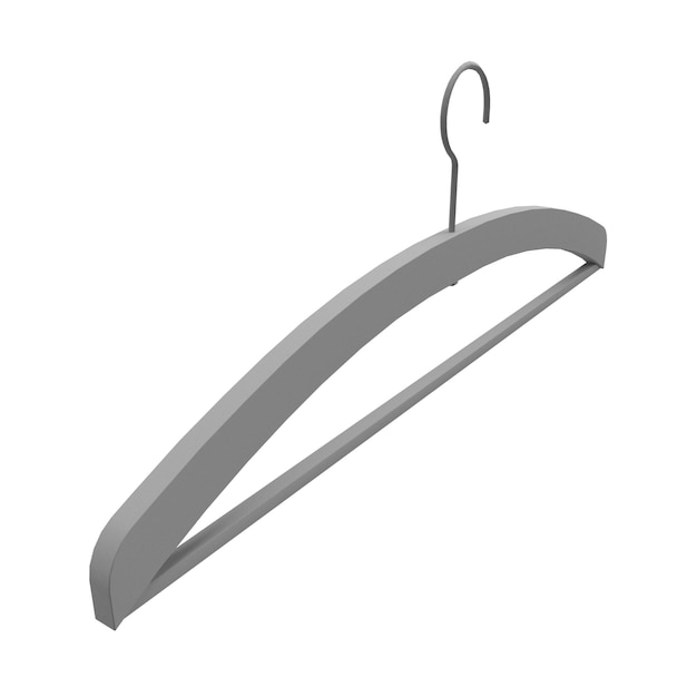 Rendering 3D Hanger su sfondo bianco