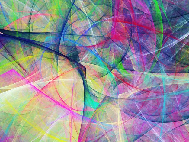 Rendering 3D latar belakang fractal abstrak
