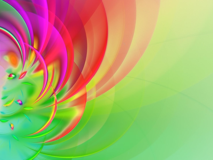 Photo rendering 3d latar belakang fractal abstrak