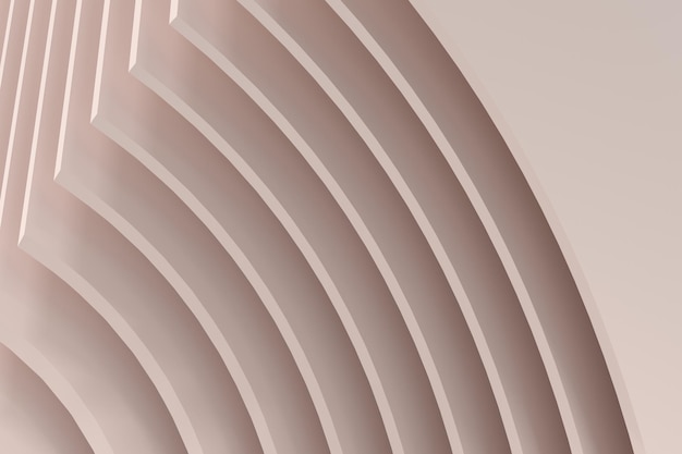 Rendering 3d minimalista di sfondo beige futuristico astratto