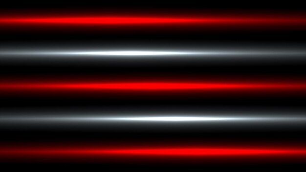 Rendering 3d modello di luce rossa e nera astratto con il gradiente sfondo nero scuro moderno