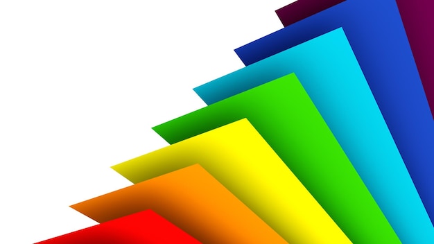 Rendering 3D Modello vuoto luminoso e dinamico