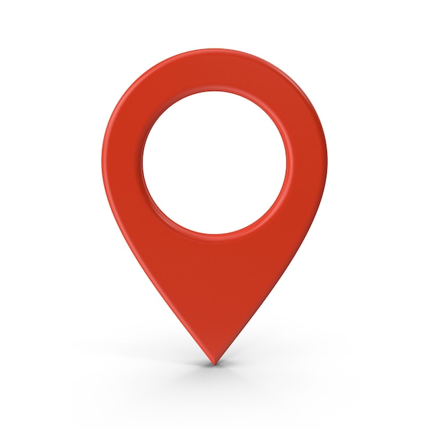 Rendering 3D realistico Mappa di localizzazione pin GPS puntatore marcatori Mappe di simbolo di localizzazione GPS e navigazione