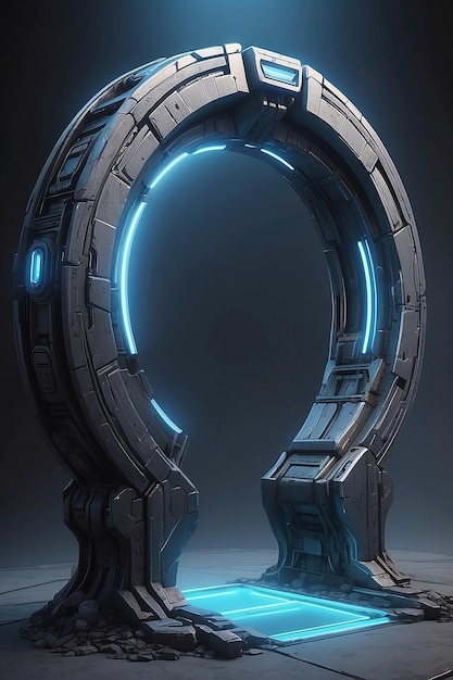 Rendering 3D Scifi Portal Gate1