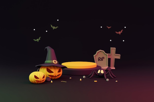 Rendering 3D Sfondo di Halloween