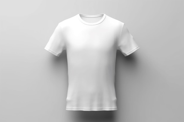 rendering 3d vuoto del mockup di maglietta bianca minima