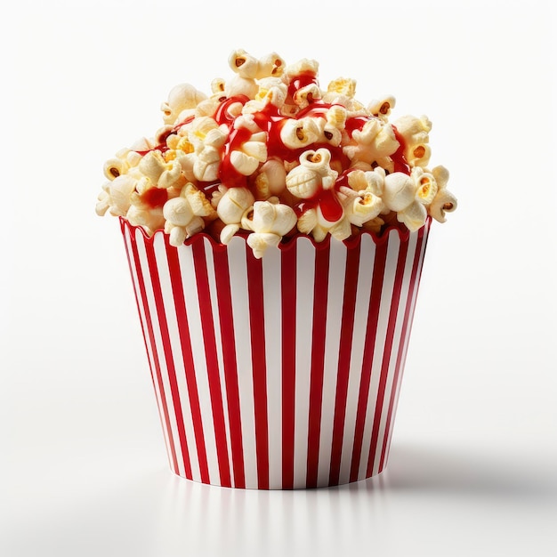 Rendering di icone 3D Popcorn Immagini di sfondo di oggetti Hd Wallpaper