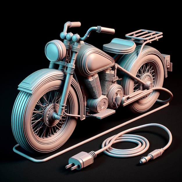 rendering di motocicletta