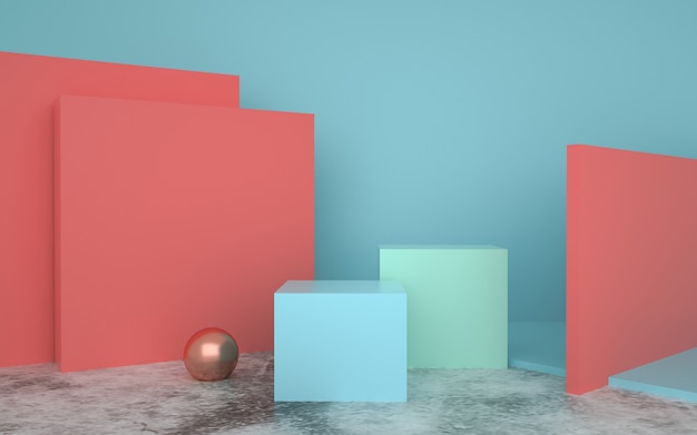 rendering di sfondo astratto forma geometrica