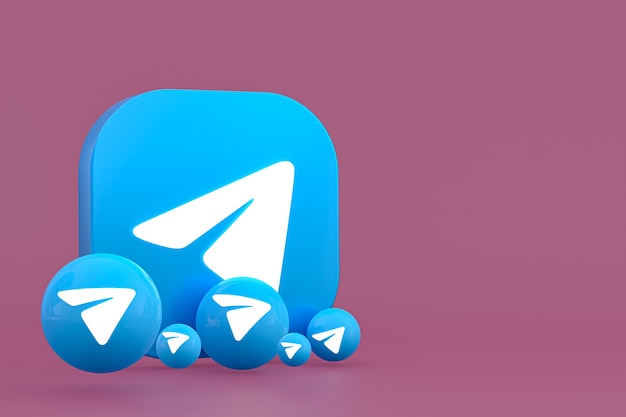 Rendering minimo del logo di Telegram