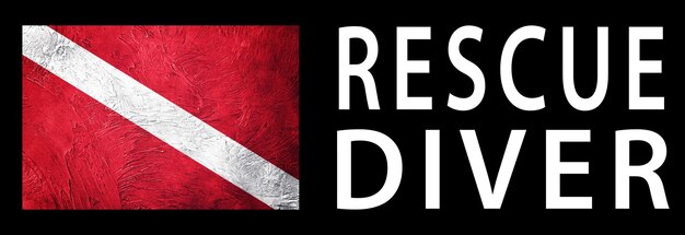 Rescue Diver Diver Down Flag Scuba bandiera