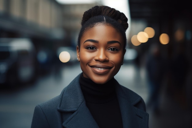 Responsabile donna d'affari africana Genera AI