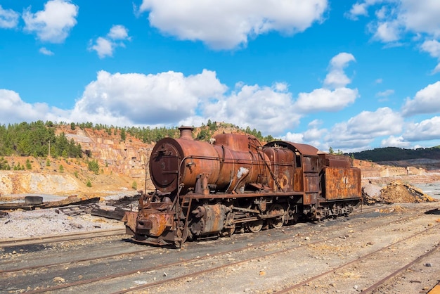 Resti delle vecchie miniere di Riotinto a Huelva in Spagna