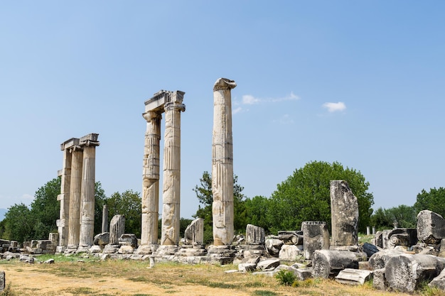 Resti di antiche rovine ad Afrodisia in Turchia