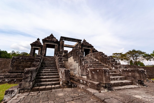 Resto del palazzo Ratu Boko a Yogyakarta Indonesia