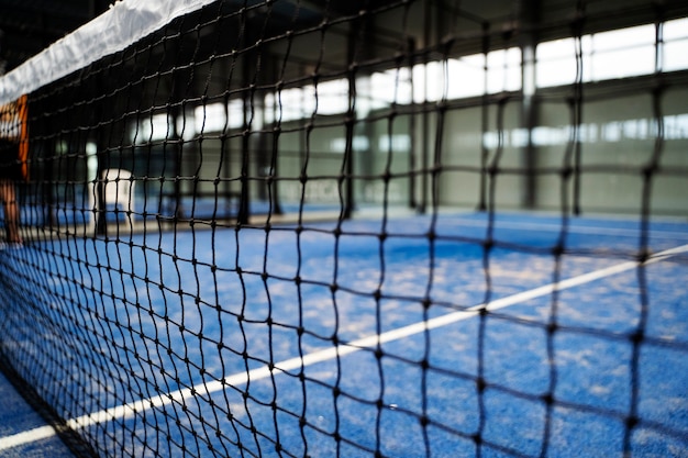 Rete da paddle tennis vista laterale