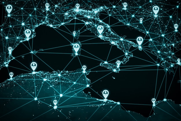 Rete di persone in Europa e connessione internazionale nella percezione innovativa