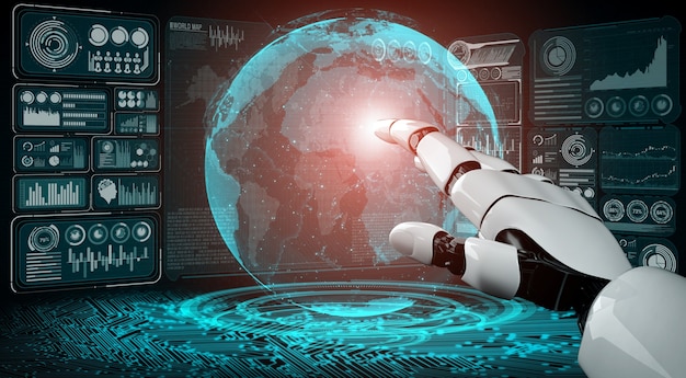 Rete visiva creativa della tecnologia