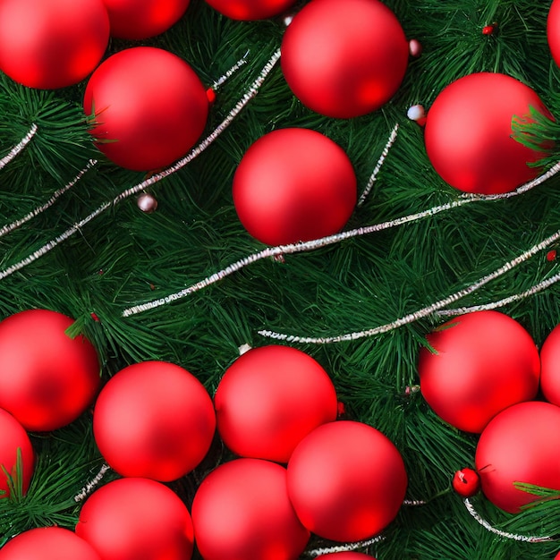 Reticolo senza giunte delle decorazioni dell'albero di Natale