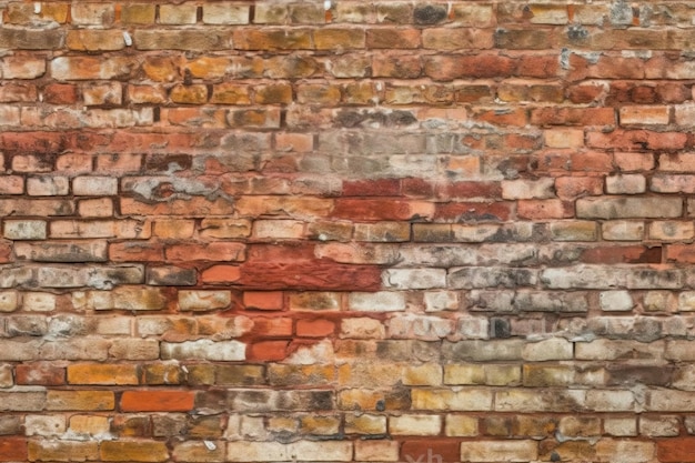 Reticolo senza giunte di struttura del muro di mattoni delle mattonelle ripetibile