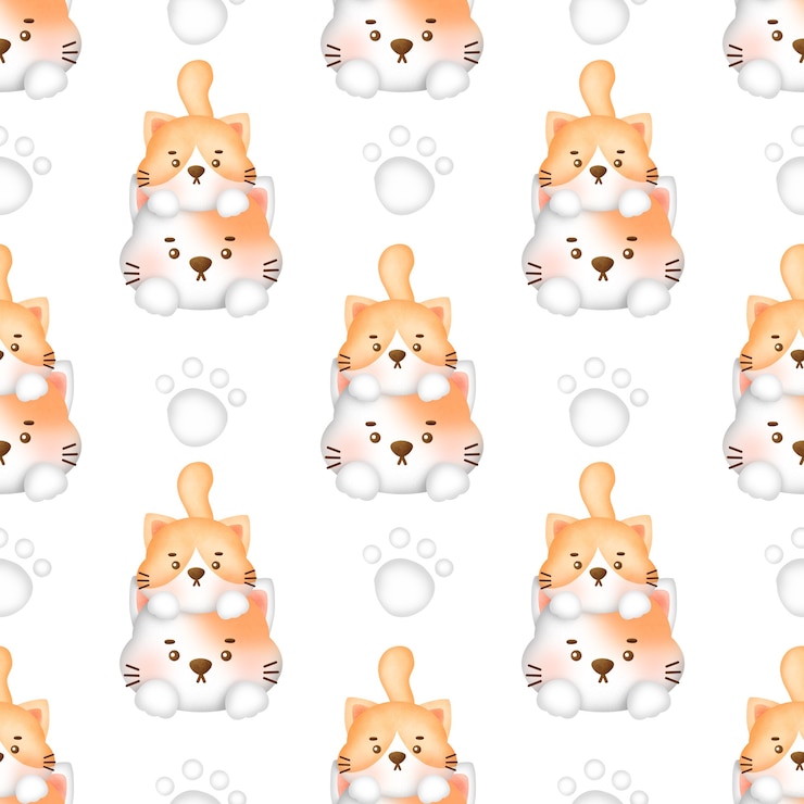 Foto reticolo senza giunte disegnato a mano carino cani beagle