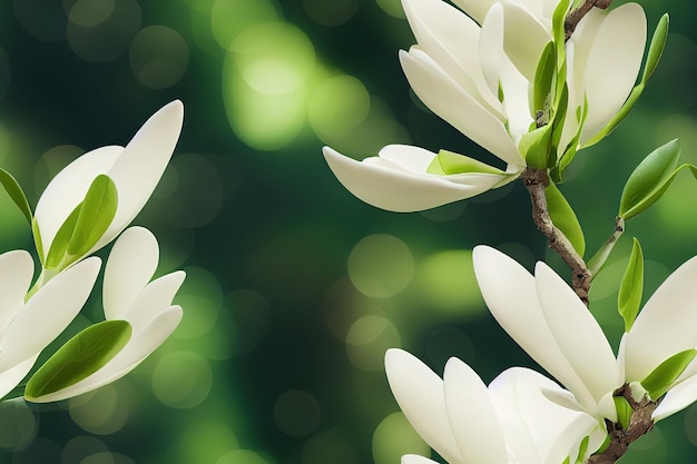 Reticolo senza giunte floreale del fondo verde della natura