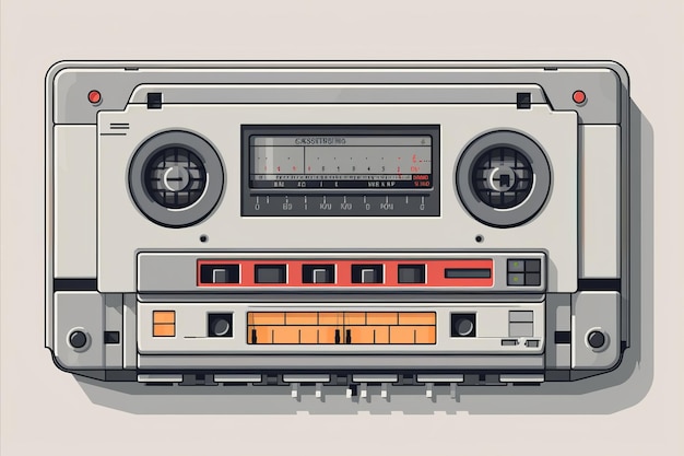 Retro '90 Portable Cassette Tape Player con cuffie Vintage dispositivo audio per gli amanti della musica
