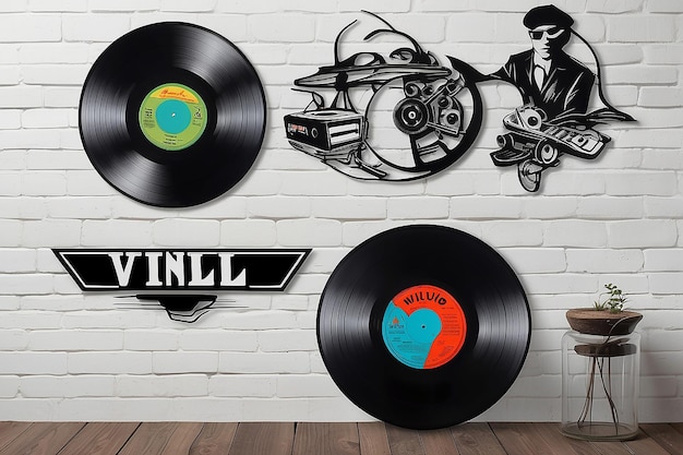Retro Vinyl Record Wall Art