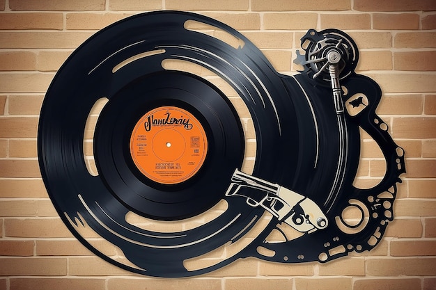 Retro Vinyl Record Wall Art