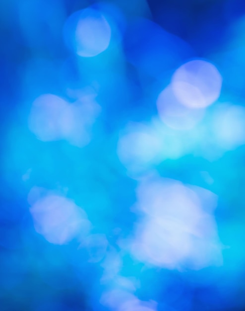 Riassunto del bokeh blu