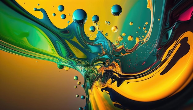 Riassunto di sfondo colorato di colore dell'acqua Realizzato da AIArtificial intelligence