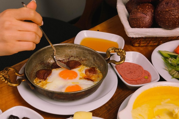 Ricca e deliziosa colazione turca