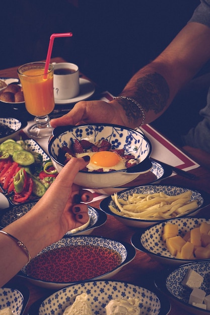 Ricca e deliziosa colazione turca