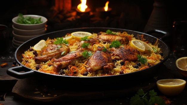 Ricetta Biryani di pollo AI generativa