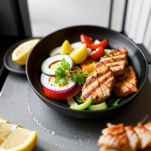 ricetta deliziosa di petto di pollo alla griglia ai generato