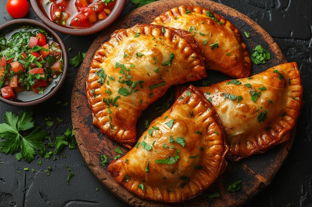 Ricetta di empanada con gli ingredienti illustrati