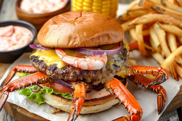 Ricetta di hamburger di gamberetti e gambe di granchio con remoulade piccante