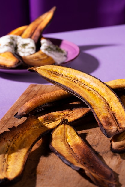 Ricetta di natura morta con la banana