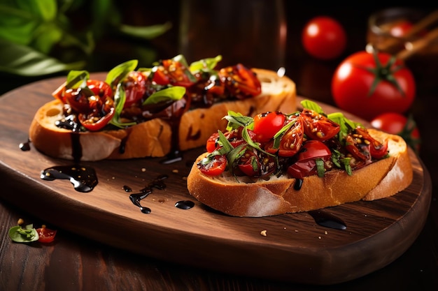 Ricetta italiana di Balsamic Bruschetta