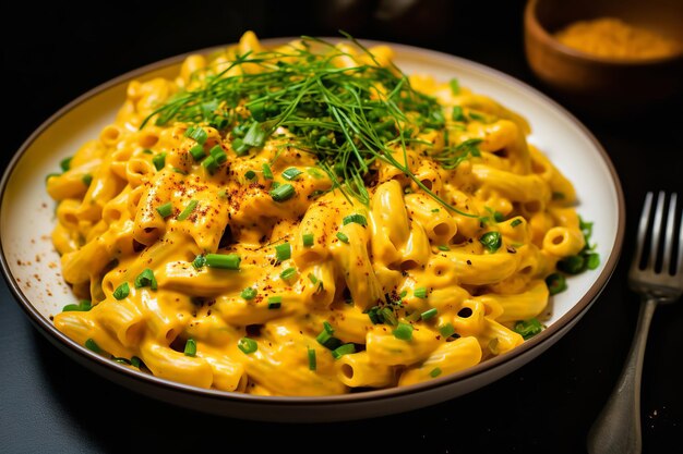 Ricetta per cena vegana con maccheroni e formaggio