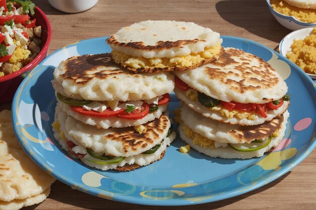 Ricetta tradizionale colombiana delle arepas