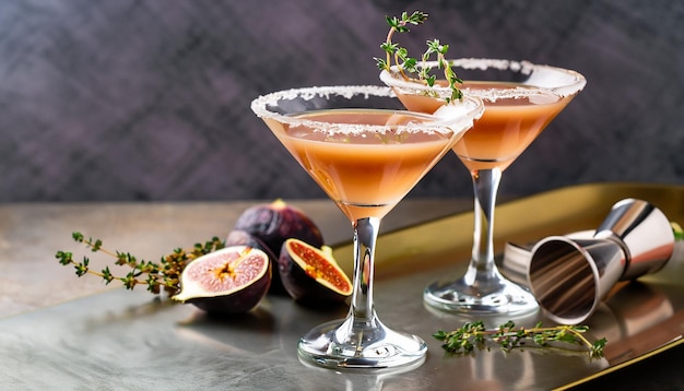 ricette di bevande invernali martini cocktail