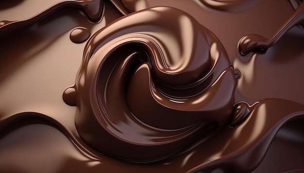 Rich Chocolate Textures AI Generative