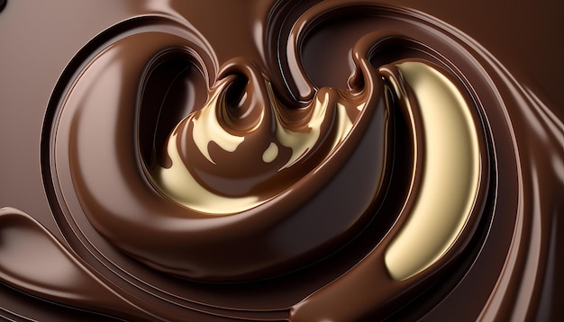 Rich Chocolate Textures AI Generative