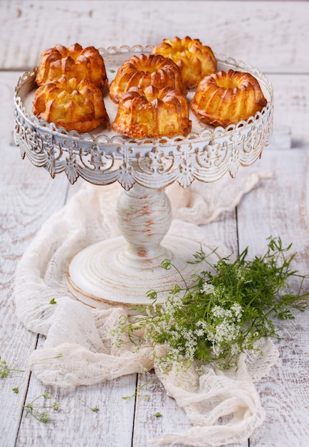 Ricotta e crusca di muffin.