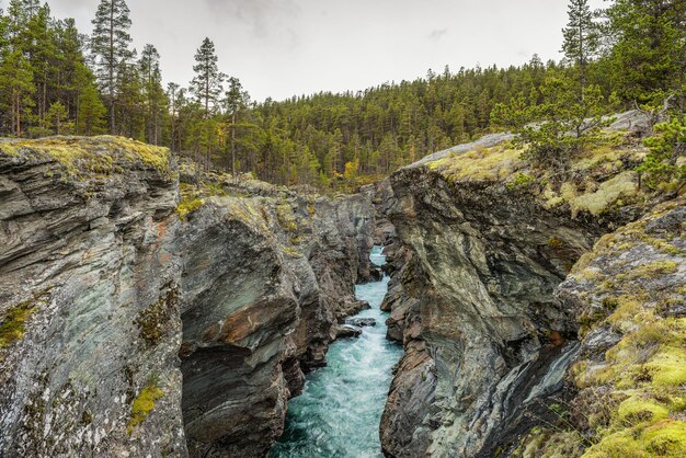 Ridderspranget nel Parco Nazionale di Jotunheimen in Norvegia