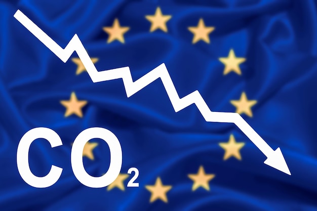 Riduzione delle emissioni di CO2 nell'Unione europea Ecologia e ambiente sostenibile Riduzione dei concetti di emissioni di Co2 Riscaldamento globale e cambiamenti climatici Conservazione dell'energia Sviluppo sostenibile