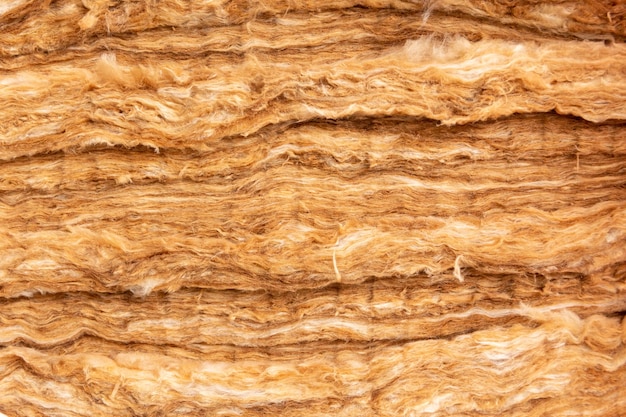 Riempimento di lana minerale utilizzato come isolamento per pareti