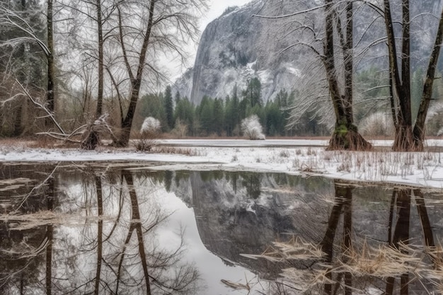 Riflessione invernale in corso