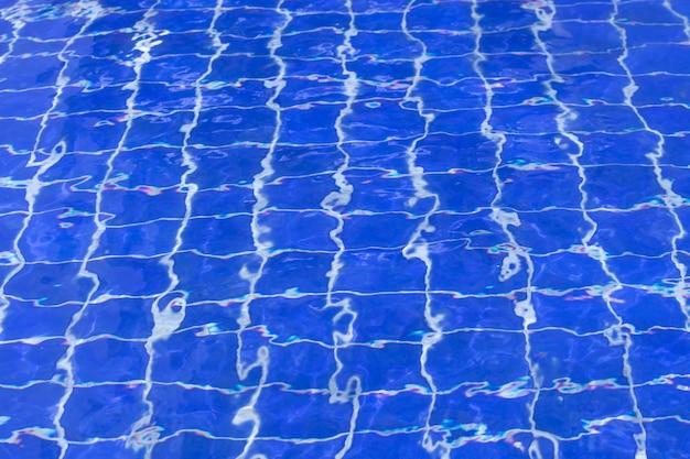 Riflessioni dell&#39;acqua della piscina di struttura del fondo